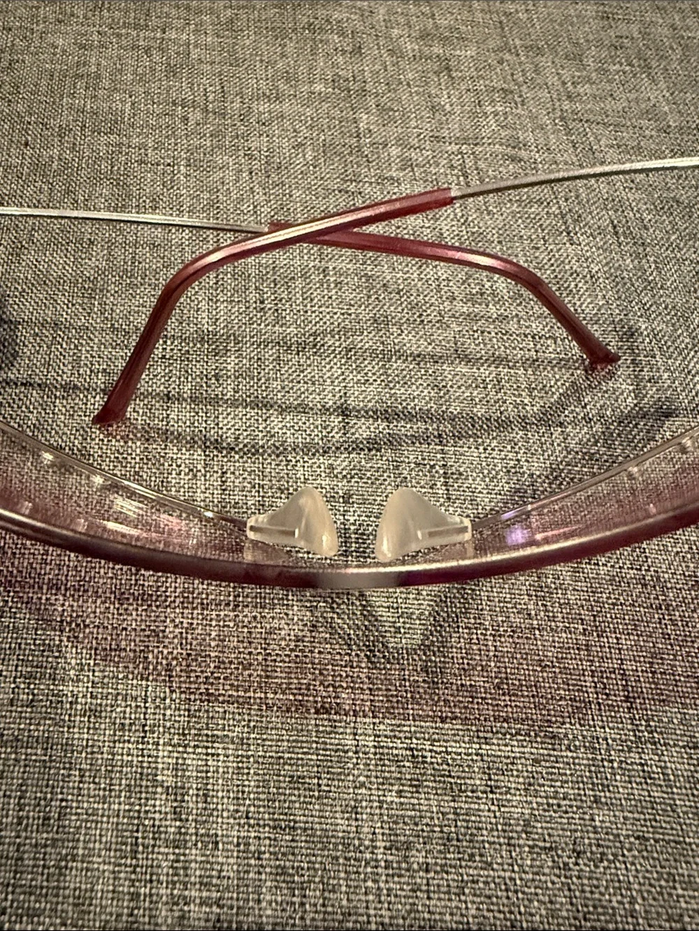 Vintage Rare Moschino Pink Shield Sunglasses with Black Case; Delicate